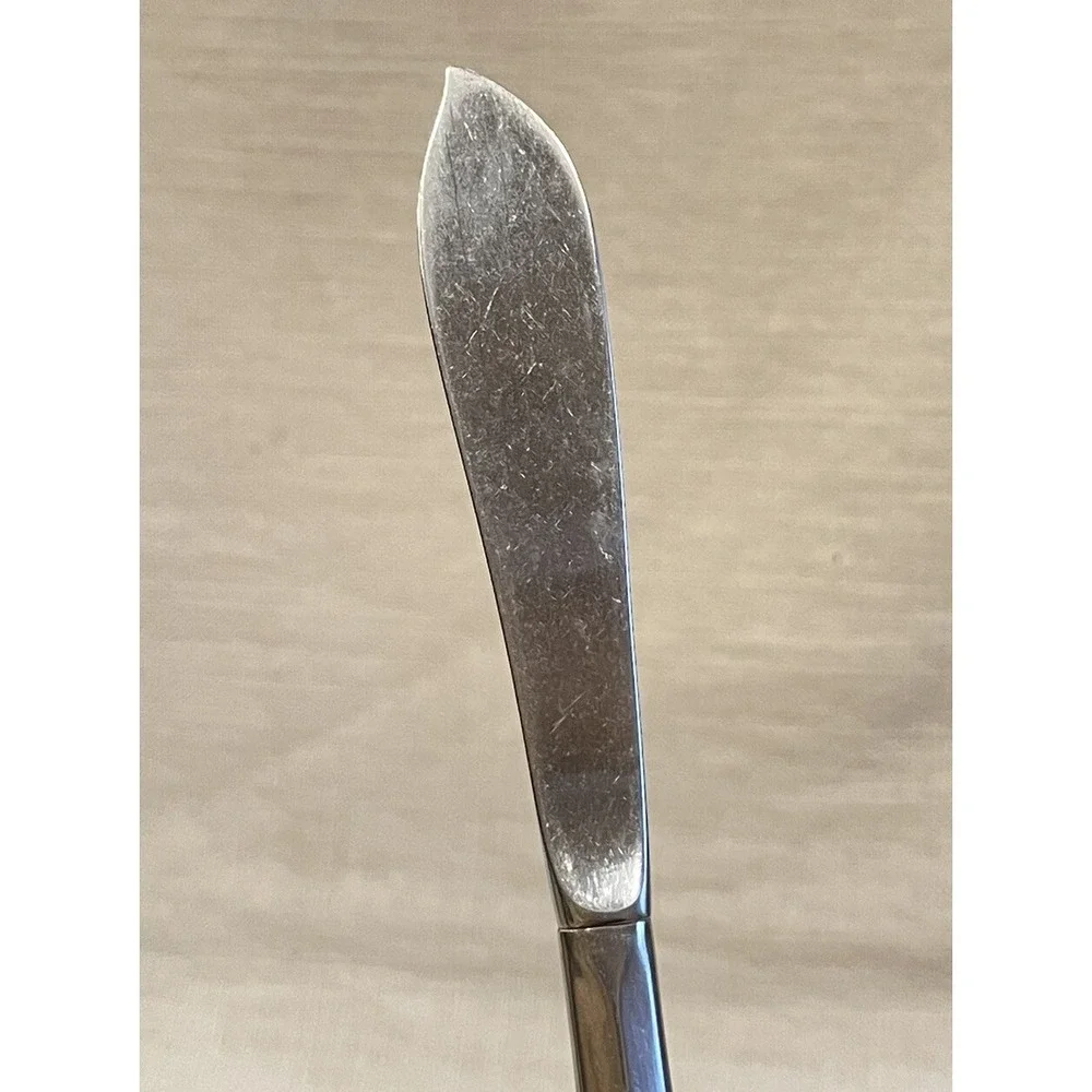 Lyon Stainless Cortez Aztec‎ Brutalist Mid Century Butter/Jam Spoon & Knife